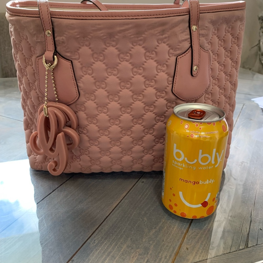 Gucci Pink Quilted GG Tote Bag - Picture 13 of 14